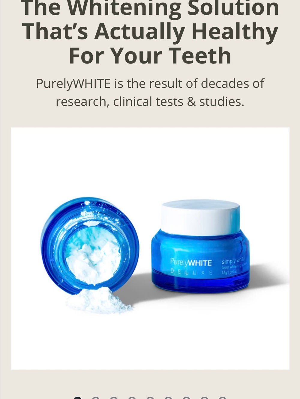 Deluxe Teeth Whitening Powder - Blue